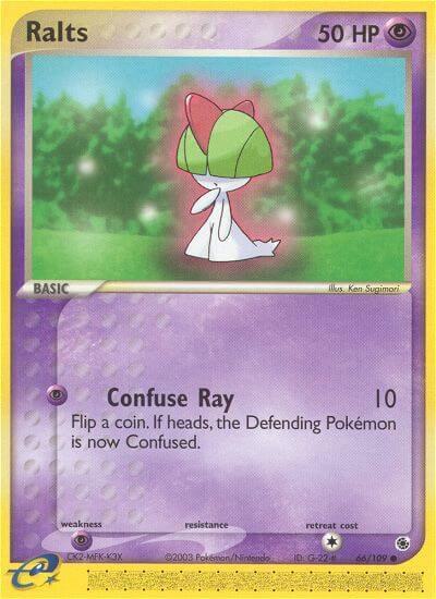 Ralts Pokemon card from Ruby and Sapphire