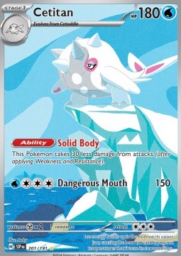 Cetitan Pokemon card from Surging Sparks