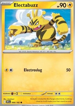 Electabuzz Pokemon card from Destined Rivals