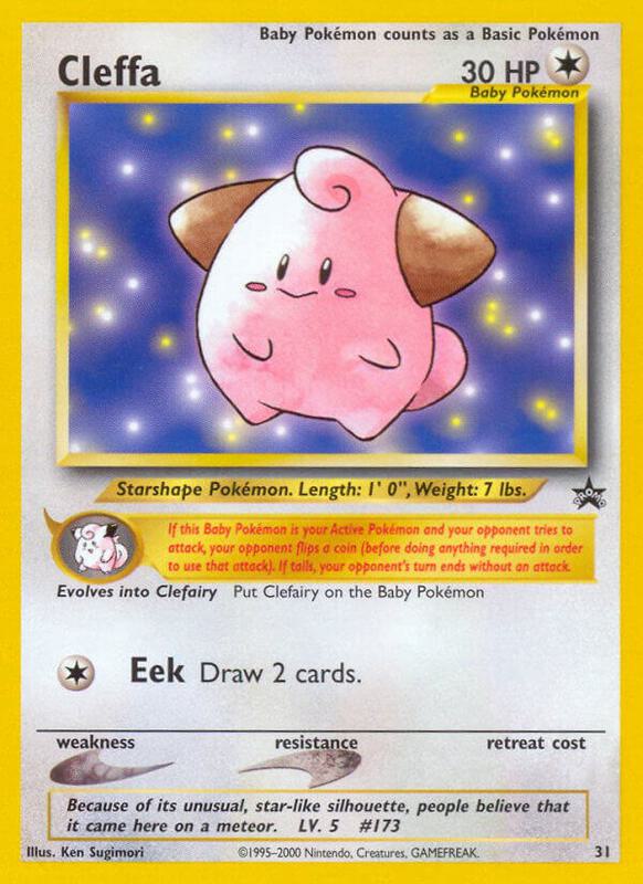 Cleffa Pokemon card from WoTC Promo