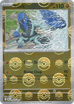 Sawk Pokemon card from White Flare Additionals