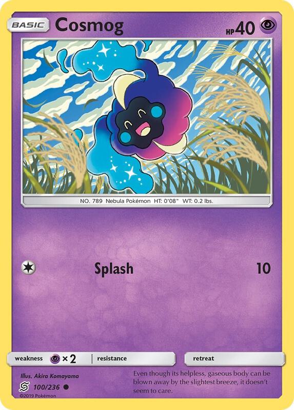 Cosmog Pokemon card from SM - Unified Minds