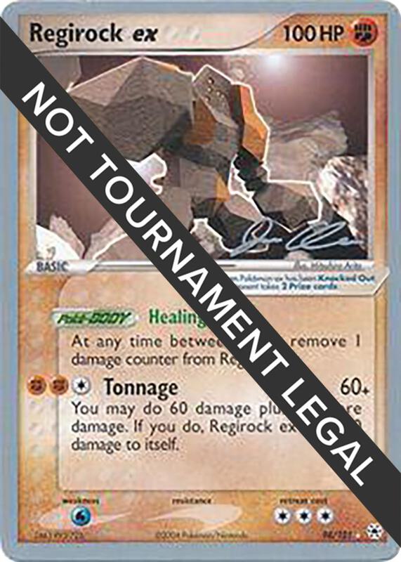 Regirock ex - 2006 (Jason Klaczynski) Pokemon card from World Championship Decks