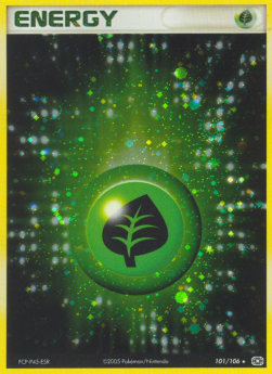 Grass Energy Pokemon card from EX Emerald