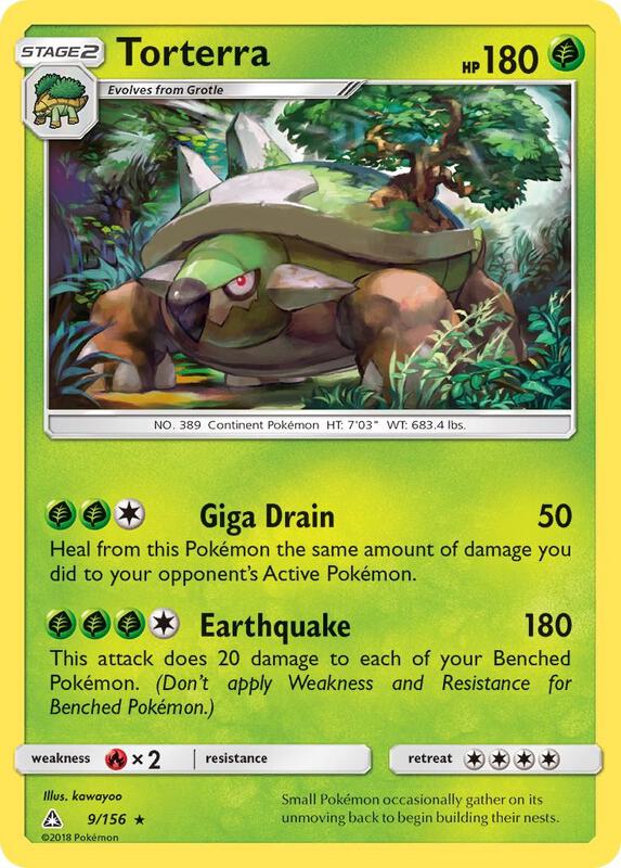 Torterra Pokemon card from SM - Ultra Prism