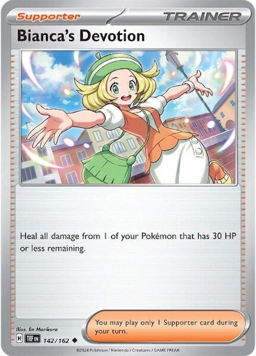 Bianca's Devotion Pokemon card from SV05: Temporal Forces