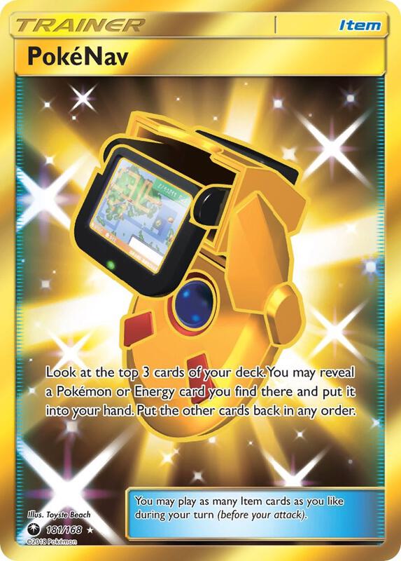 PokeNav (Secret) Pokemon card from SM - Celestial Storm