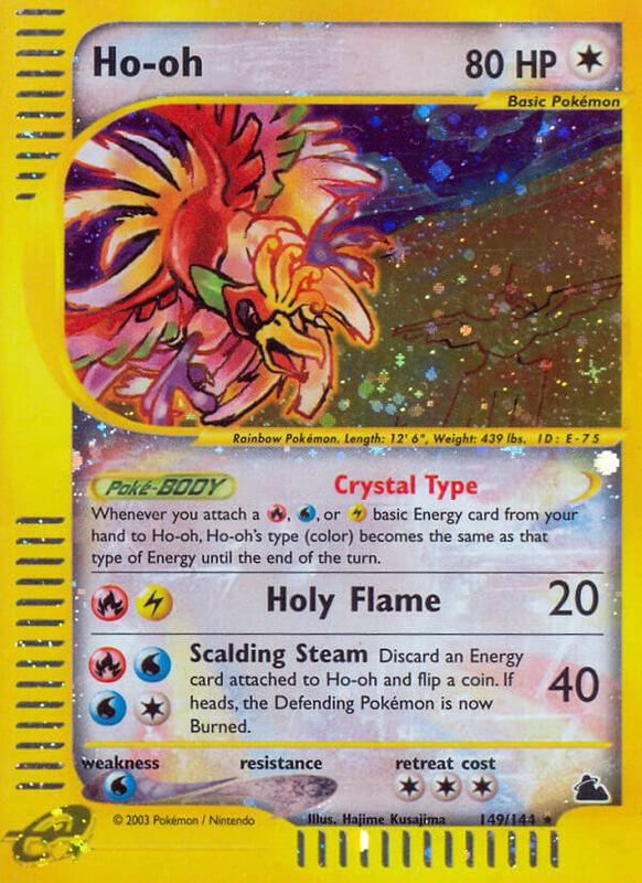 Ho-oh Pokemon card from Skyridge