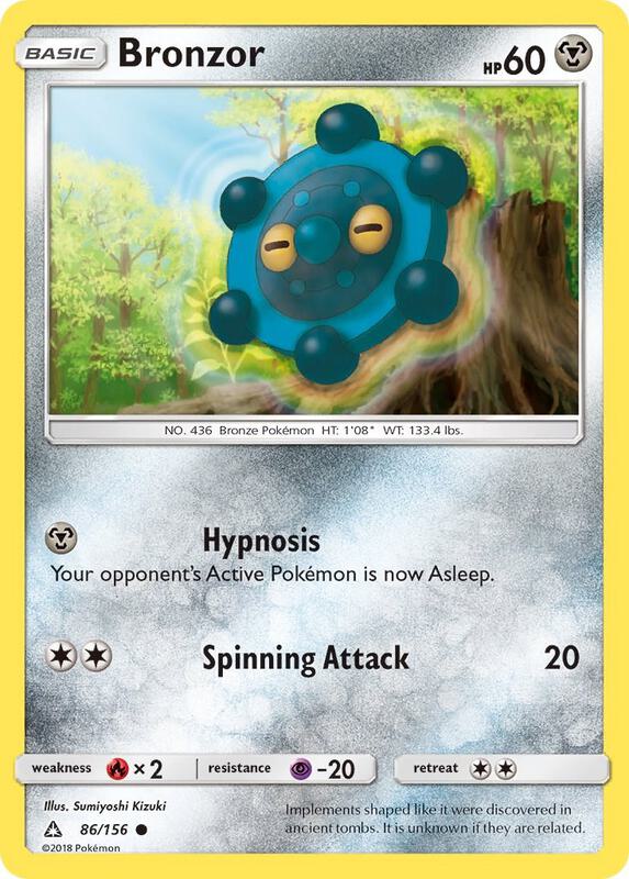Bronzor Pokemon card from SM - Ultra Prism