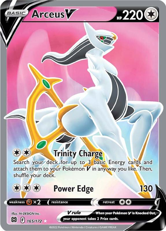 Arceus V (Full Art) Pokemon card from SWSH09: Brilliant
