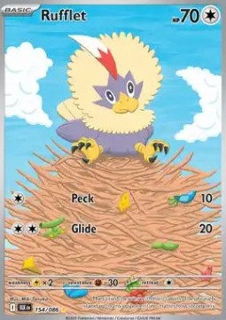 Rufflet Pokemon card from Black Bolt