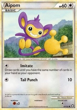 Aipom Pokemon card from Triumphant