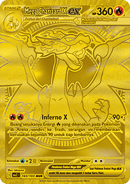 Mega Charizard X ex Pokemon card from Indigo Flame