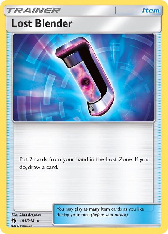 Lost Blender Pokemon card from SM - Lost Thunder