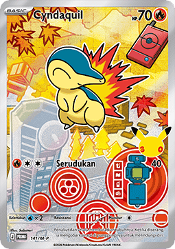 Cyndaquil (M-P/ID 141) M-P Indonesian Promos ID