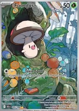 Foongus Pokemon card from Black Bolt