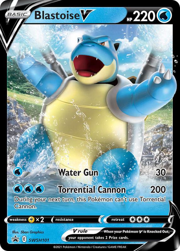 Blastoise V - SWSH101 Pokemon card from SWSH: Sword & Shield Promo Cards