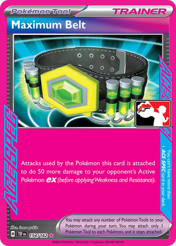 Maximum Belt Pokemon card from Prize Pack Series Cards