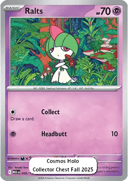 Ralts Pokemon card from Mega Evolution Additionals
