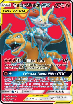 Charizard & Braixen GX (Holo)