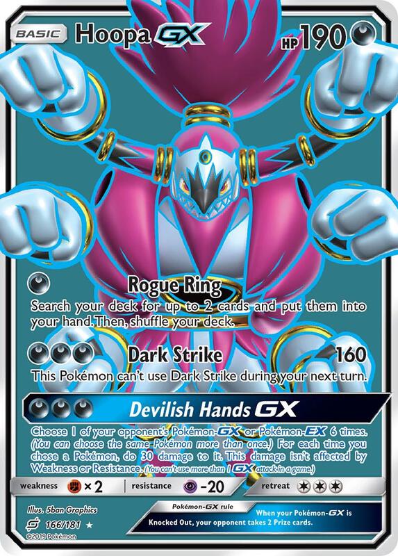 Hoopa GX (Full Art) Pokemon card from SM - Team Up
