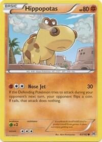 Hippopotas Pokemon card from XY - BREAKthrough