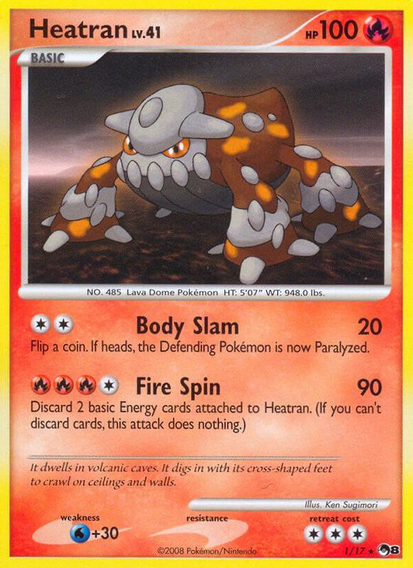 Heatran Pokemon card from POP Series 8