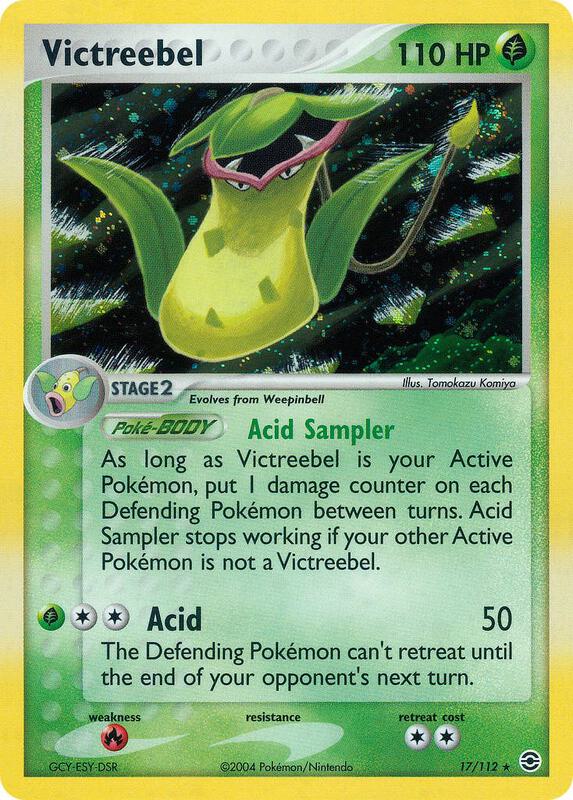 Victreebel Pokemon card from FireRed & LeafGreen