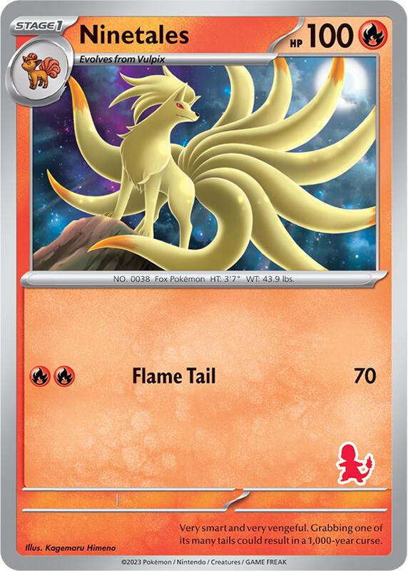 Ninetales Pokemon card from My First Battle