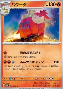 Camerupt Pokemon card from Ancient Roar