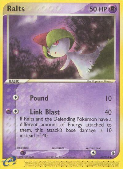 Ralts Pokemon card from Ruby and Sapphire