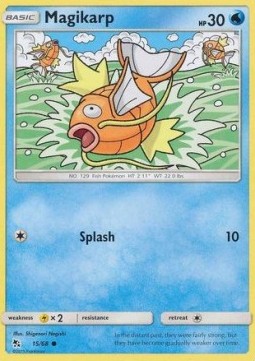 Magikarp Pokemon card from Hidden Fates