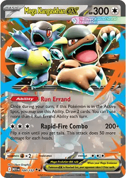 Mega Kangaskhan ex Pokemon card from Mega Evolution