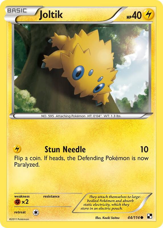 Joltik (44) Pokemon card from Black and White