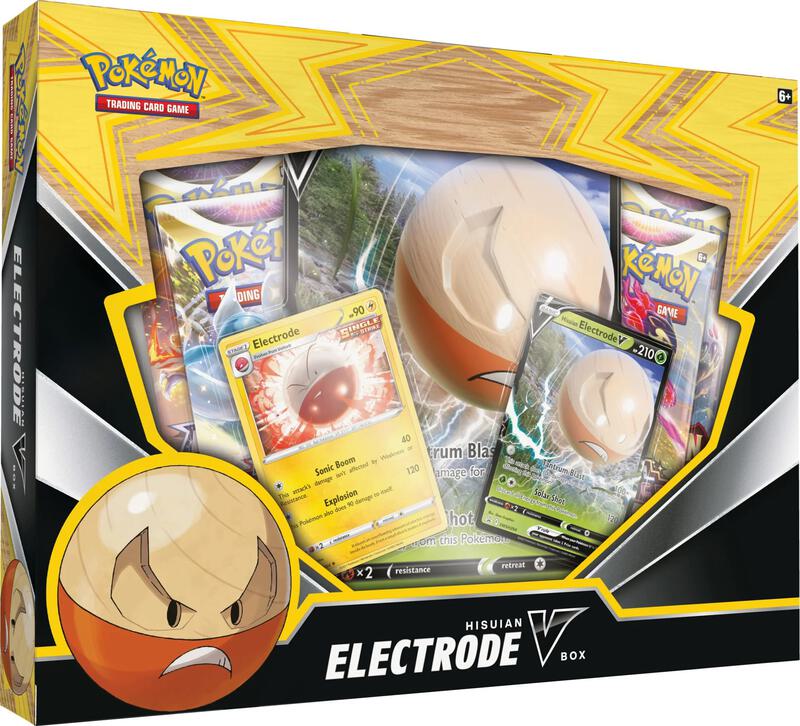 Hisuian Electrode V Box Pokemon card from SWSH08: Fusion Strike