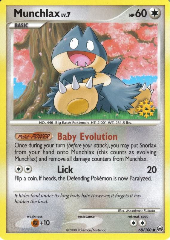 Munchlax Pokemon card from Countdown Calendar Promos