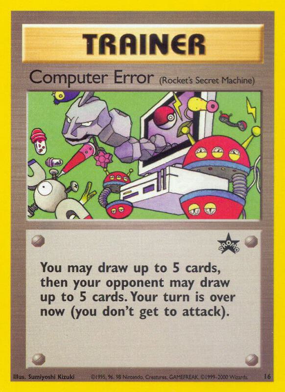 Computer Error (Rocket's Secret Machine) Pokemon card from WoTC Promo