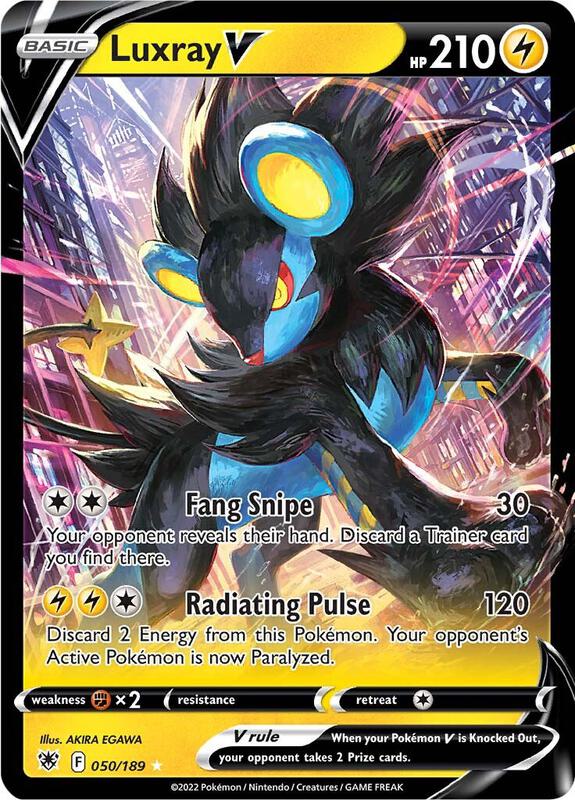 Luxray V Pokemon card from SWSH10: Astral Radiance