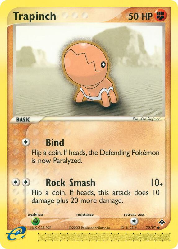 Trapinch Pokemon card from Dragon