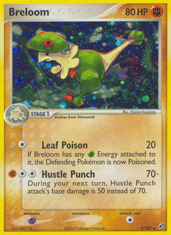 Breloom Pokemon card from Deoxys