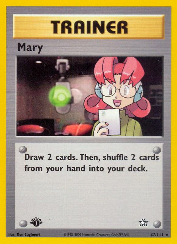 Mary Pokemon card from Neo Genesis
