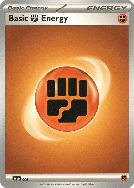 Basic Fighting Energy - 006 Pokemon card from SVE: Scarlet & Violet Energies