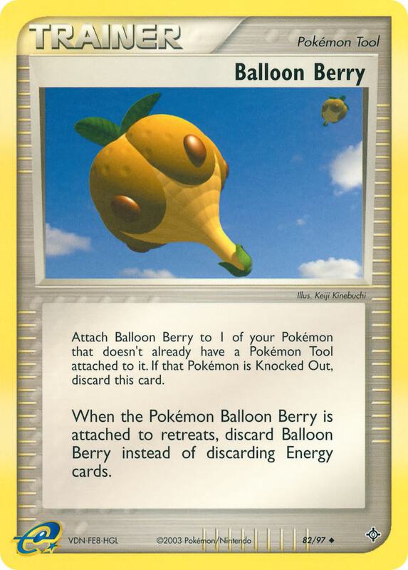 Balloon Berry Pokemon card from Dragon