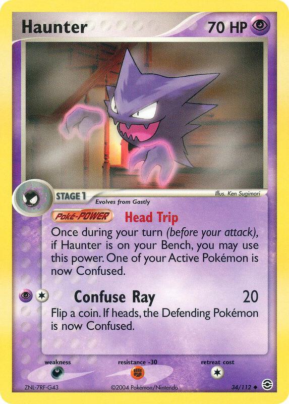 Haunter Pokemon card from FireRed & LeafGreen