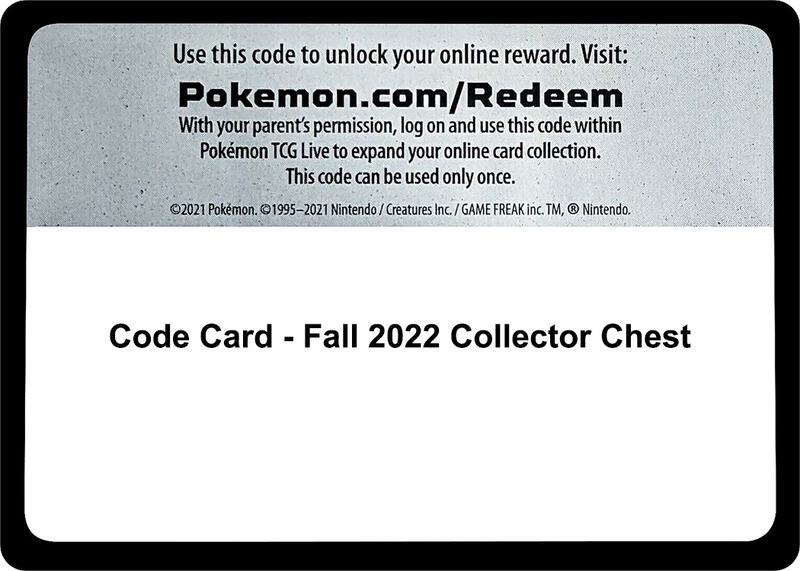 Code Card - Fall 2022 Collector Chest Pokemon card from SWSH12: Silver