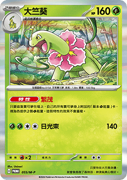 Meganium (M-P/CT 055) M-P Traditional Chinese Promos CN