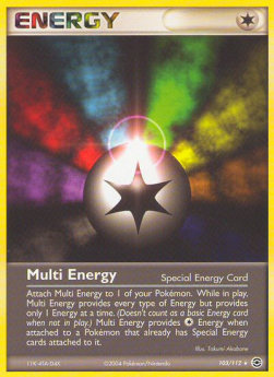 Multi Energy Pokemon card from EX FireRed LeafGreen