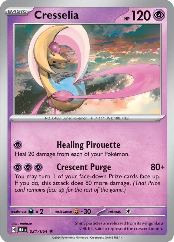 Cresselia Pokemon card from SV: Shrouded Fable