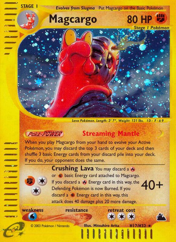 Magcargo (H17) Pokemon card from Skyridge