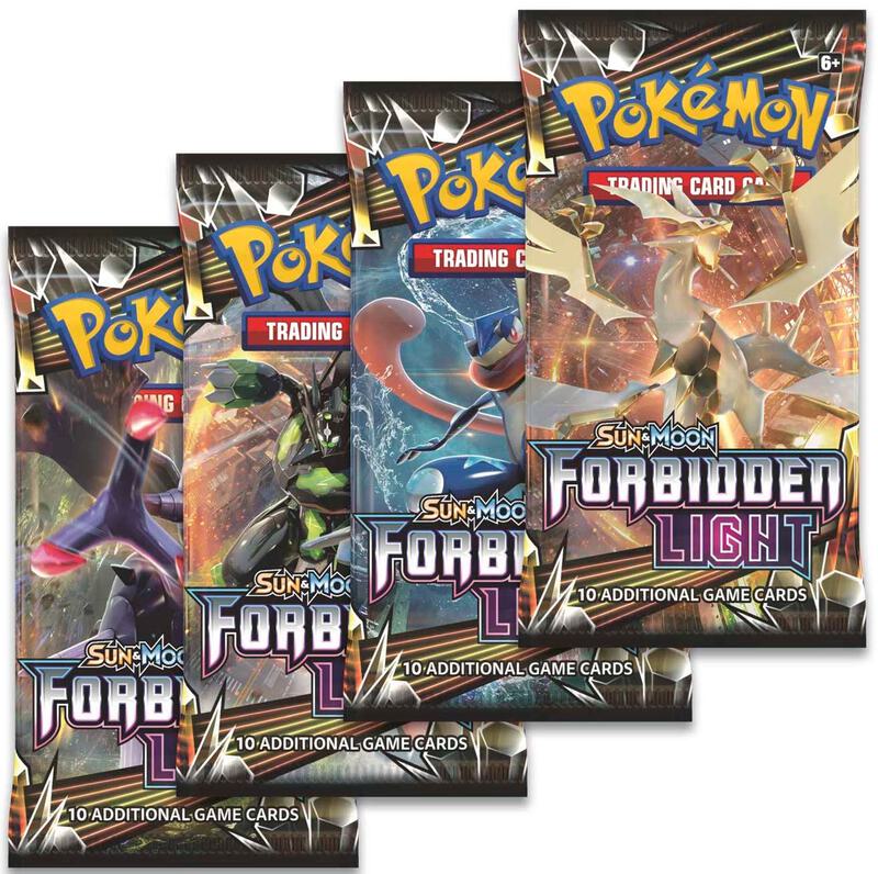 Forbidden Light Booster Pack Art Bundle [Set of 4] Pokemon card from SM - Forbidden Light